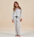 Little Label - Pyjama Meisjes - Polkadots Blauw - Maat 122/128 - Bio-katoen
