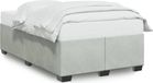 Prolenta Maison Exclusive - Cadre De Lit Sans Matelas Gris Clair 120x190 Cm Velours