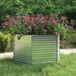 Maison Exclusive - Jardinière surélevée pour jardin, 129 x 77 cm, acier galvanisé, couleur argent