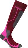 Cmp Ski Wool 3i49377 Sokken Mannen 36-38 Burgundy / Pink Fluo