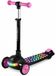 Ricokids 766101 Vélo d'équilibre à trois roues Glowi, éclairage LED RVB, noir-rose