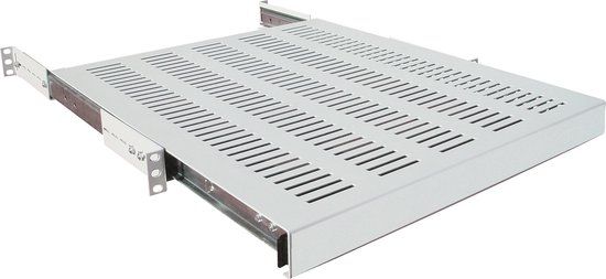 Intellinet 712330 19" Schuifplank, 1HE, 800-1000mm Diepte, Grijs