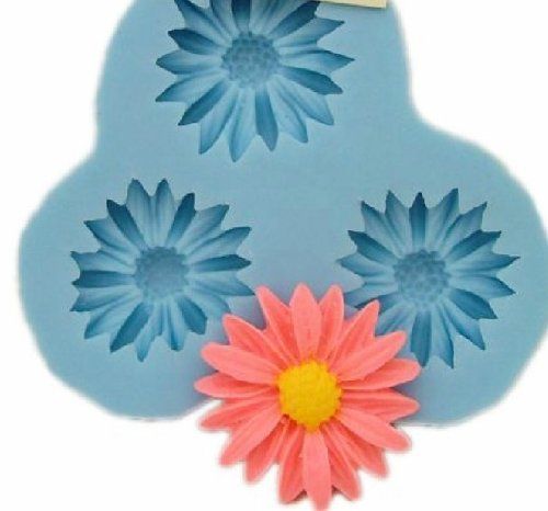 Allforhome 3-delige siliconen vorm mini-bloem - 2,7 cm