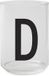 Design Letters Verre à boire avec lettre D