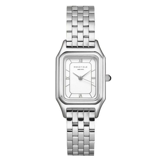 Rosefield OCWSSS-OC02 - Octagan - Ivy White Silver Roman - Horloge