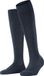 FALKE ClimaWool lang eenkleurig wol lyocell kniekousen dames blauw - maat 39-40