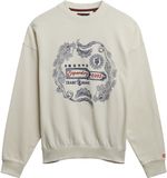Superdry Tokyo Narrative Oversized Sweatshirt Dames Off White Katoen UK12-EU40