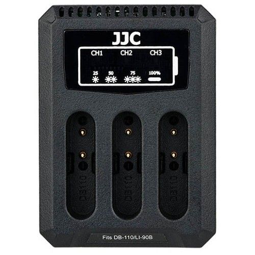 JJC DCH-DB110 USB Dual Charger for DB-110/ LI-90B/LP-E8