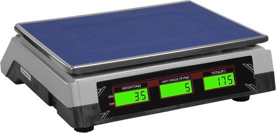 Steinberg Digitale Weegschaal met prijsberekening - 35 kg - wit