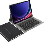 Cazy Tablet Hoes met Toetsenbord voor Samsung Galaxy Tab S10 Plus / Tab S9 FE Plus / Tab S9 Plus - AZERTY Bluetooth Keyboard Case - Zwart