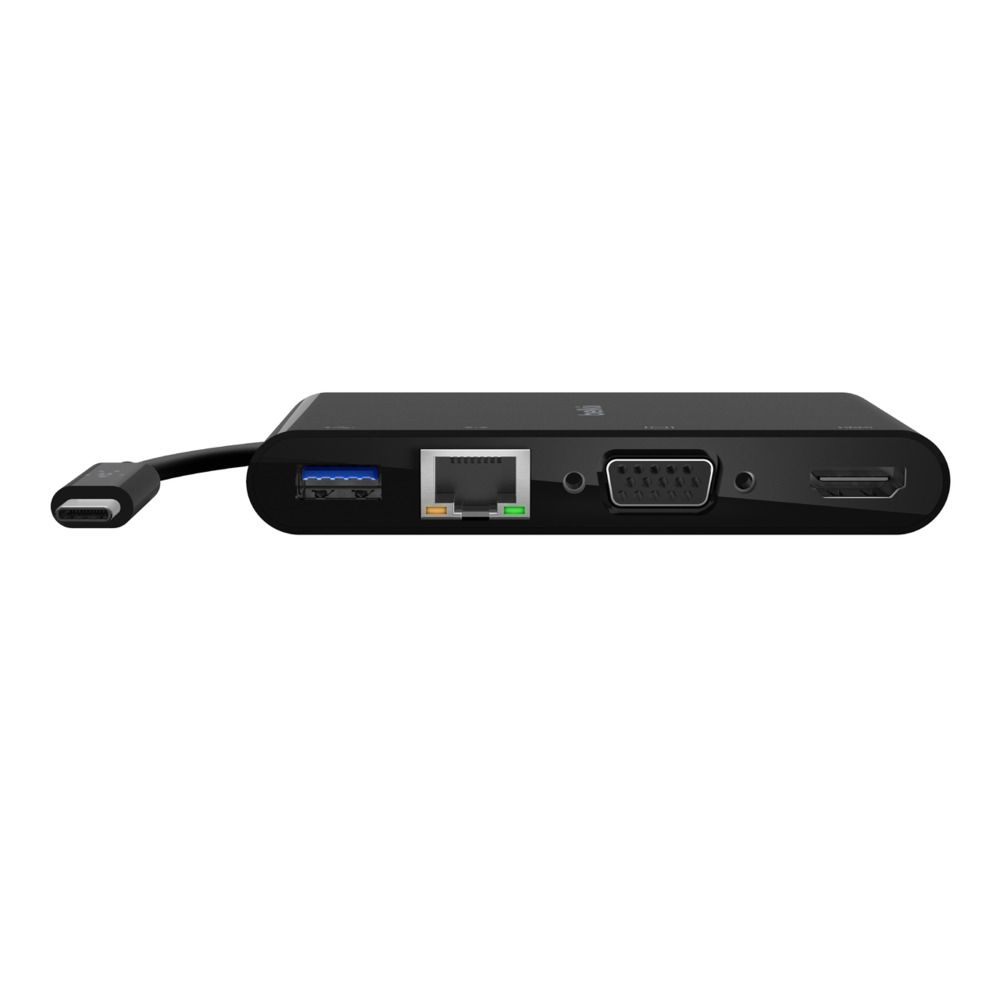 Belkin USB-C Docking Station - HDMI, VGA, USB-A, Ethernet - Black