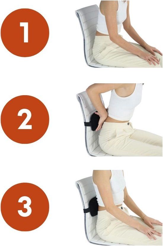 McKenzie Lendenrol Slimline - Zwart - Lendenkussen - Medisch hulpmiddel