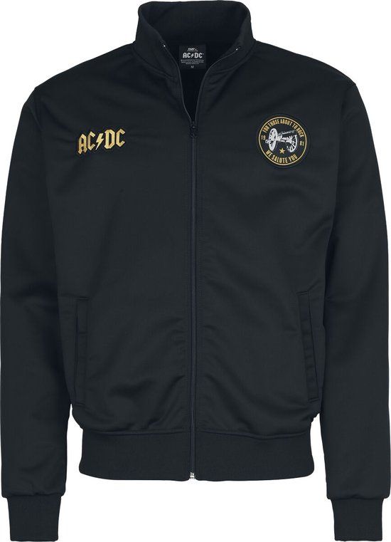 AC/DC Soccer Trackjacket Heren Trainingsjas - Zwart - XL