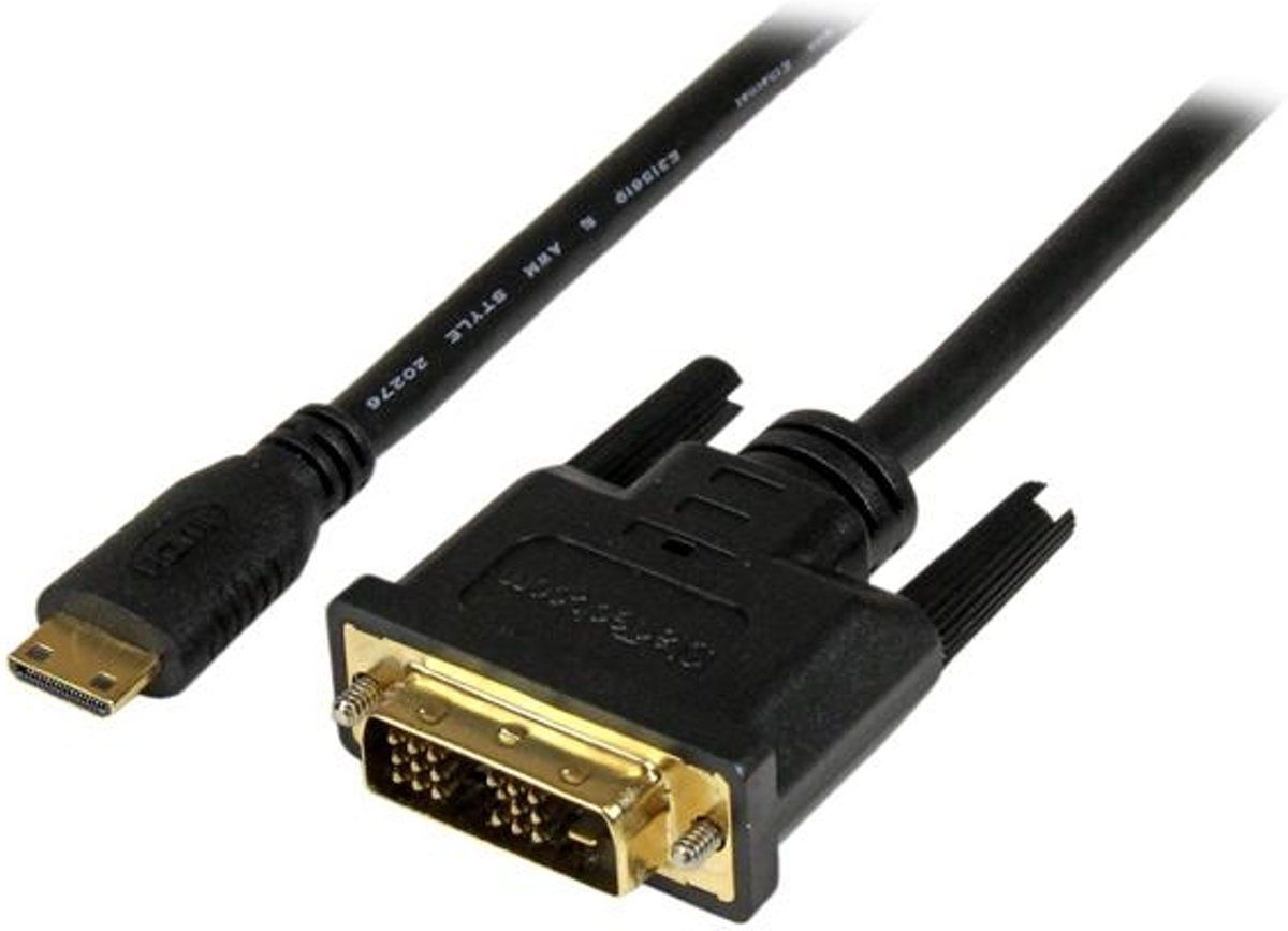 StarTech.com 2 m mini HDMI-naar-DVI-D-kabel M/M