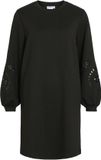 VILA VISandy L/S Detail Sweat Dress NOOS Dames Mini Jurk Zwart M
