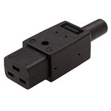 PremiumCord Netaansluiting 230 V bus 16 A, IEC C19, IEC60320, kleur zwart