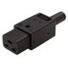 PremiumCord Netaansluiting 230 V bus 16 A, IEC C19, IEC60320, kleur zwart