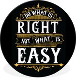 Merkloos / Sans marque WallCircle - Wandcirkel - Muurcirkel - Motivatie - Quote - Retro - Aluminium - Dibond - 120x120 cm - Binnen en Buiten XXL