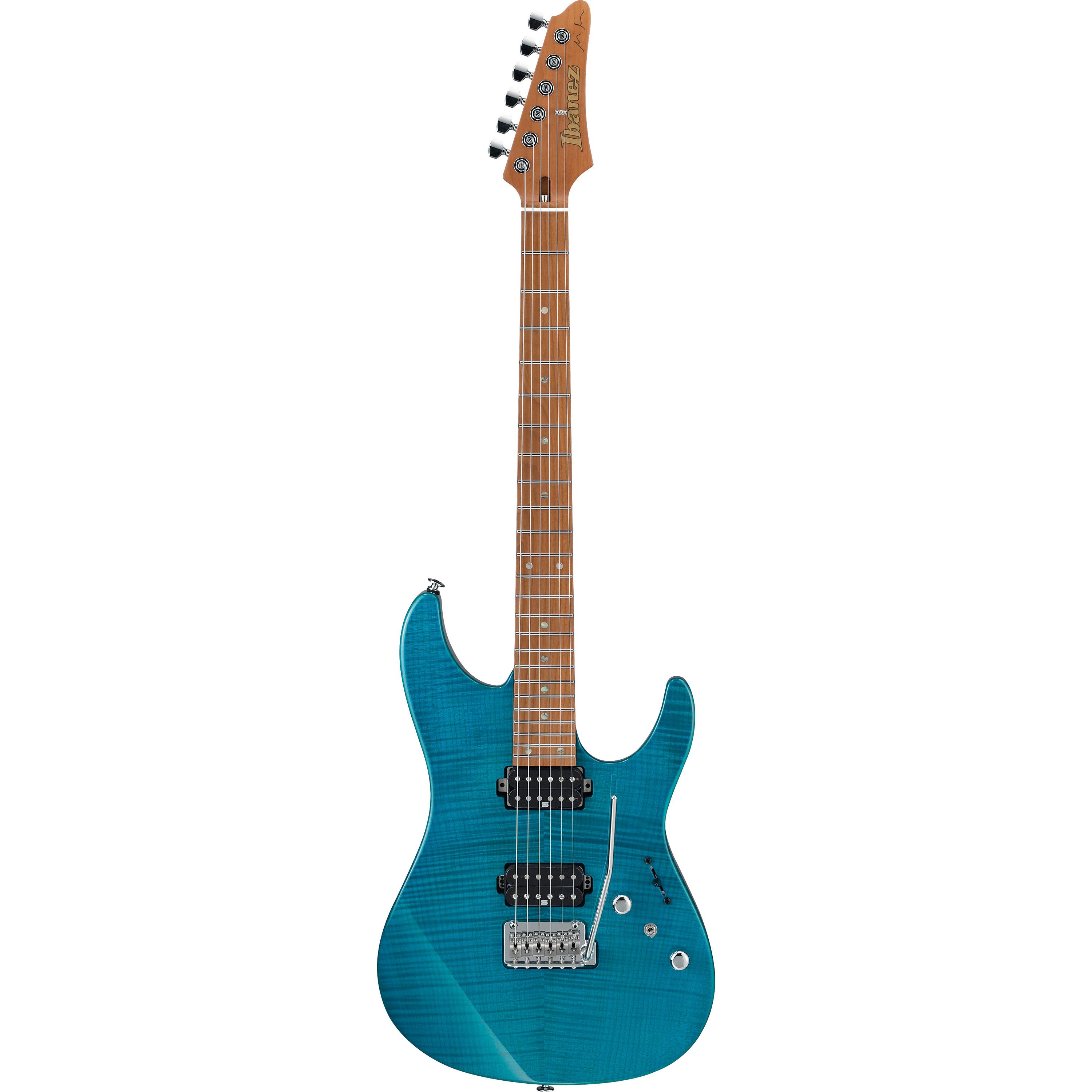 Ibanez Martin Miller MM1-TAB AZ Signature Transparent Aqua Blue Electric Guitar