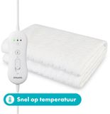 Tomado TEB1505W Elektrische Deken 1 Persoons 150 x 80 cm Wit Fleece