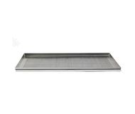 Pentole Agnelli Rechthoekige gebak en pizza, microgeperforeerd, boring 2 mm van legering 3003, aluminium, 60 x 40 x 2 cm