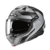 HJC F100 Bios Systeemhelm Zwart/Grijs XXL