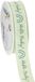 Halbach Seidenbänder Cadeaulint Hello Baby decoratief lint dooplint groen 25 mm 16 m