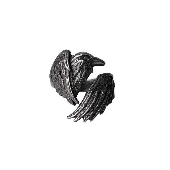 Alchemy Gothic Made of the Night Ring Dames Ring - Zwart - L-XL