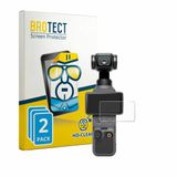 BROTECT - Screenprotector voor DJI Osmo Pocket 4 - Folie Beschermfolie transparant 2 Stuks