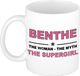 Bellatio Decorations naam cadeau mok - Benthe - Woman Myth Supergirl - koffiemok - 300 ml - collega - moederdag