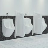 vidaXL Écran d'urinoir céramique blanc