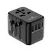 Offgridtec Reisadapter Universal Wereldwijd 3X USB-A en 1x USB-C Zwart