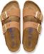 Birkenstock Arizona Sfb Nubuck Leer Pantoffels - Vrouwen - Beige - Maat 38