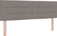 vidaXL LED Hoofdbord Taupe Stof