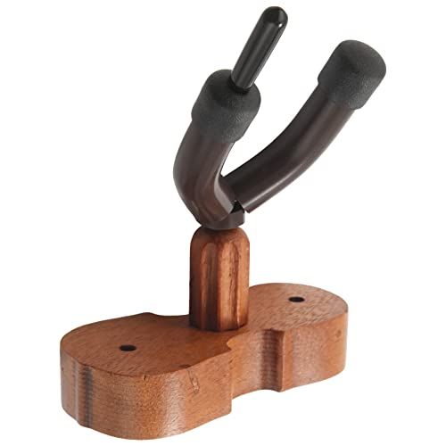Dasertoe Wall Mount Viool Hanger Haak met Houder - Mahonie