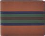 FOSSIL Bronson FPW Bifold Wallet Colorful Stripes Bruine