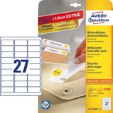 Avery L4737REV-25 Etiketten Wit