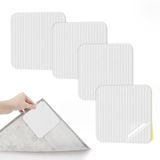 GlasFlength Antislip tapijt, 4 stuks, wit