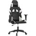 Maison Exclusive - Chaise de jeu de massage en similicuir noir et blanc