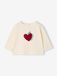 VERTBAUDET Baby T-shirt met lange mouwen en hart ecru
