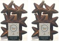 Decoris Suspension étoile - 24 pièces - Cannelle Brun - 7 cm - Plastique