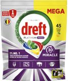 Dreft Vaatwastabletten Platinum All In One Miracle - 4 x 45 stuks - Voordeelverpakking
