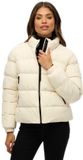 Superdry Sports Pufferjack Zonder Capuchon Dames Off White UK16-EU44