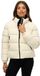 Superdry Sports Pufferjack Zonder Capuchon Dames Off White UK16-EU44