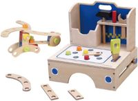 Playwood - Werkbank tafelmodel inclusief accessoires - Houten werkbank opklapbaar