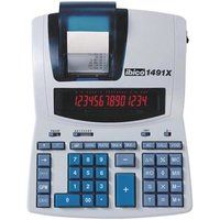 Rexel Ibico Professional 1491X - Printrekenmachine - LCD - 14 cijfers - wisselstroomadapter - wit, blauw