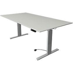 Kerkmann Zit-sta-bureau 10233611 - Lichtgrijs/Zilver