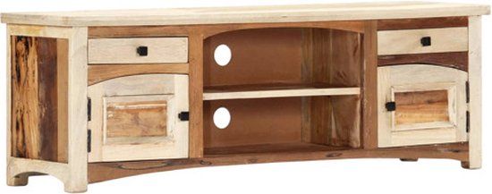 vidaXL Tv-meubel 120x30x40 cm massief gerecycled hout