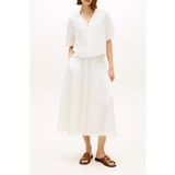 Tommy Hilfiger Frayed Vis/linen Ss Ivory Silk