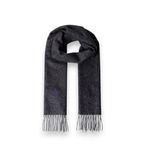 Hackett London Écharpe Twill Wool Cash grise